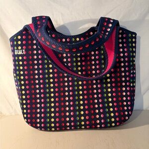 BUILT Women's Colorful polka Dot Tote Bag